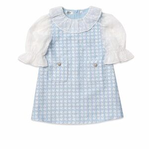 Houndstooth Dress blue